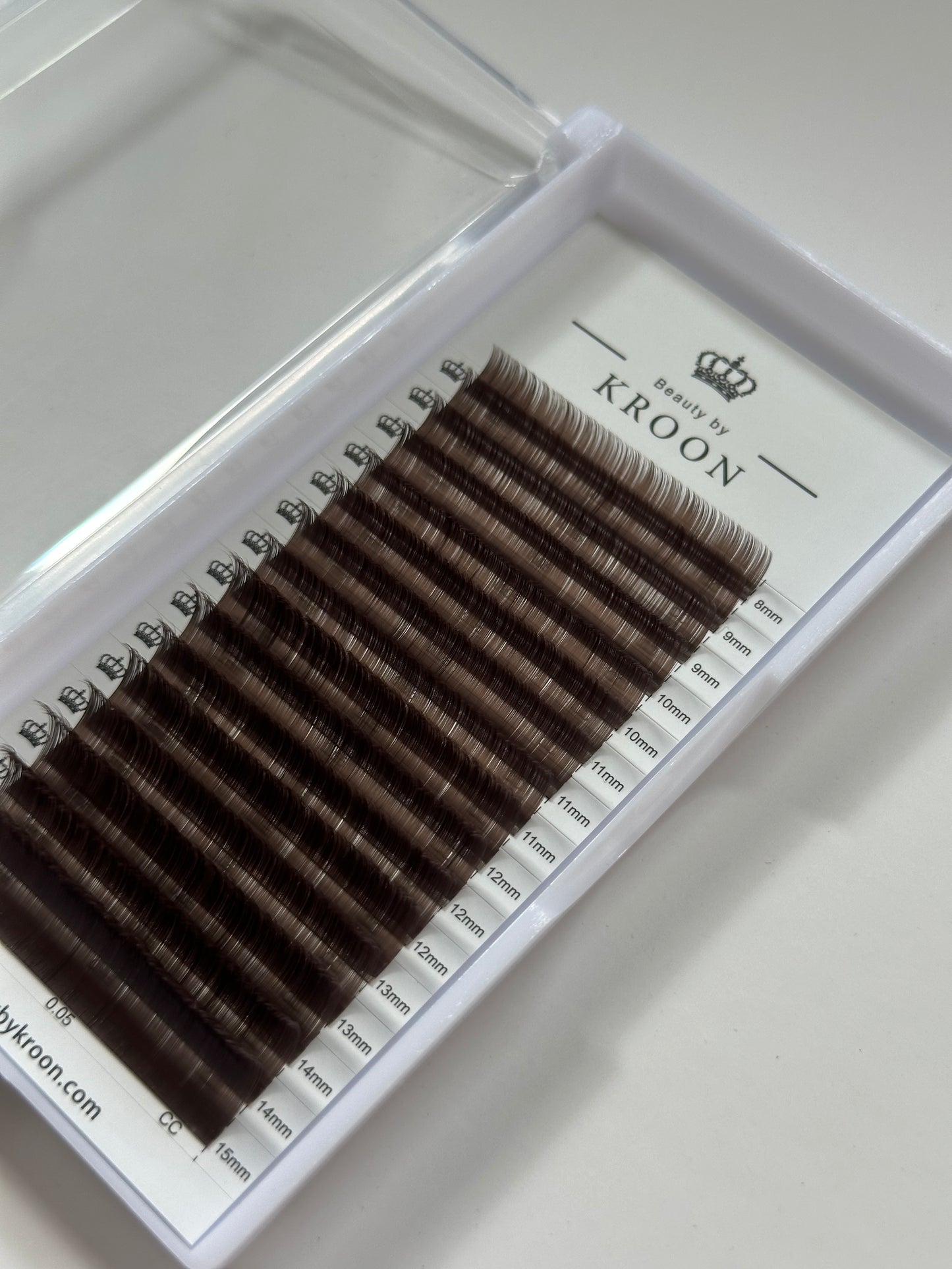 Mörk bruna fransar 0.03 D